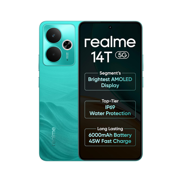 Buy Realme 14T 5G 8GB 128GB Surf Green Mobile Phone – Vasanth & Co