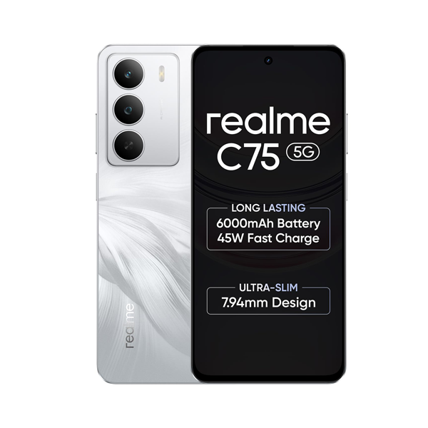 Buy Realme C75 5G 4GB 128GB Lily White Mobile Phone – Vasanth & Co