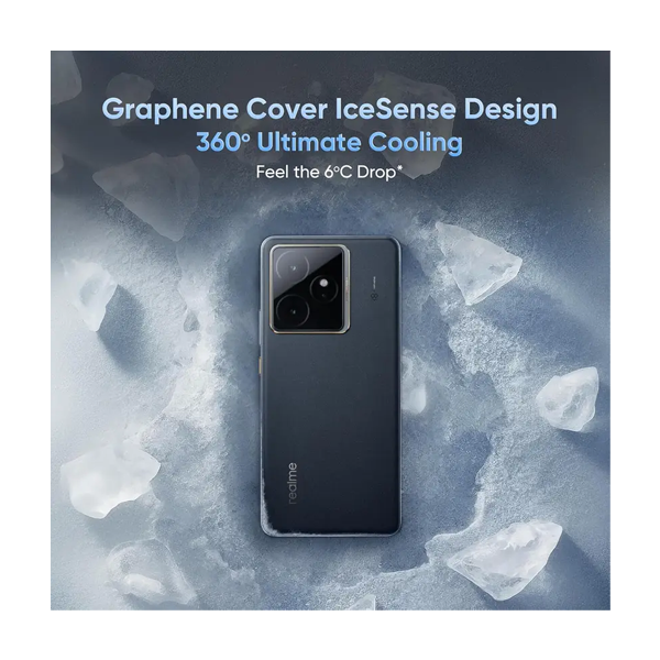 Buy Realme GT 7 12GB 512GB Icesense Black Mobile Phone – Vasanth & Co
