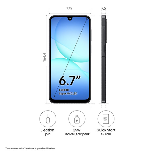 Buy Samsung A17 5G 6GB 128GB A176BZKL Black Mobiles - Vasanth & Co