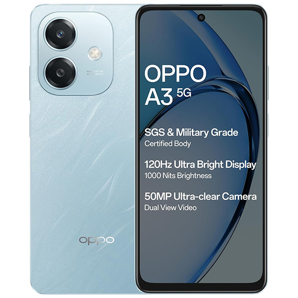 Buy Oppo A3 5G 6GB 128GB Ocean Blue Mobile Phone - Vasanth & Co