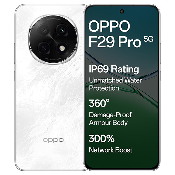Buy Oppo F29 Pro 5G 8GB 256GB Marble White Mobile Phone - Vasanth & Co