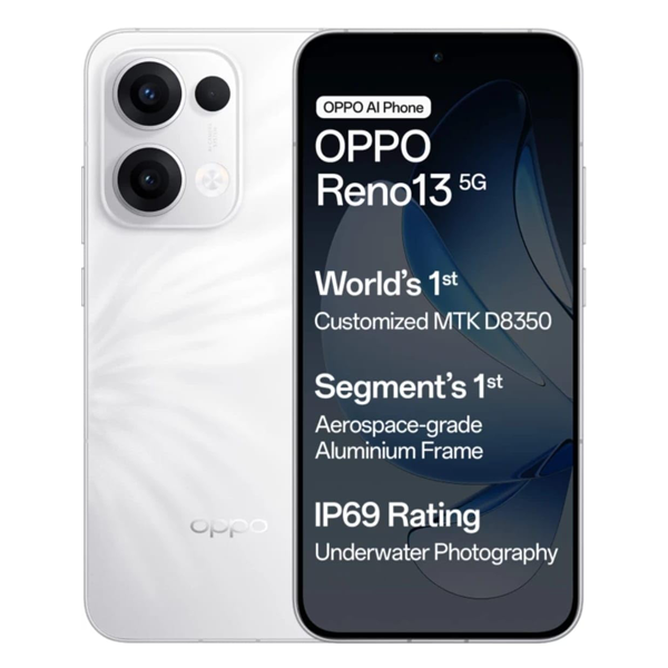 Buy Oppo Reno 13 5G 8GB 256GB Ivory White Mobile Phone - Vasanth & Co