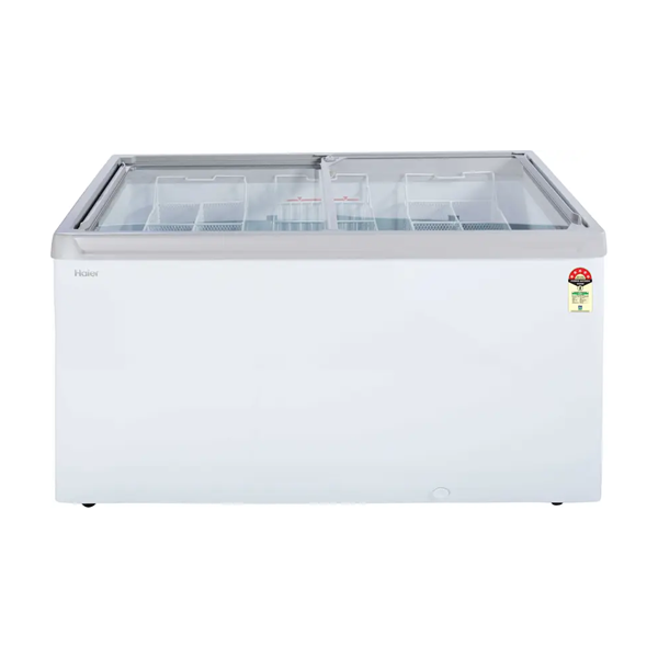 Buy Haier 400 L 5 Star HFC-400GM5 rated- flat glass top horizontal freezer - Vasanth & Co