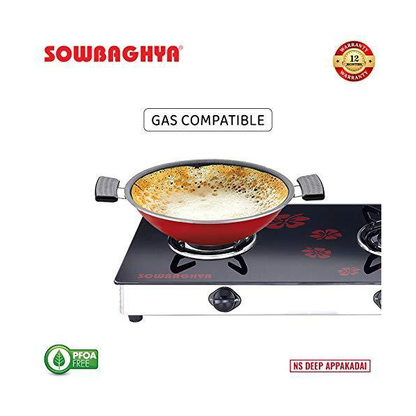 Buy Sowbaghya NS Deep Appakadai with SS Lid 2.6mm Thickness – Vasanth & Co