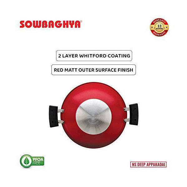 Buy Sowbaghya NS Deep Appakadai with SS Lid 2.6mm Thickness – Vasanth & Co