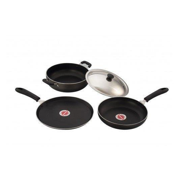 Buy Sowbaghya 3 Pcs Nonstick Gift Set (Dosa Tawa + Kadai + Fry Pan) – Vasanth & Co
