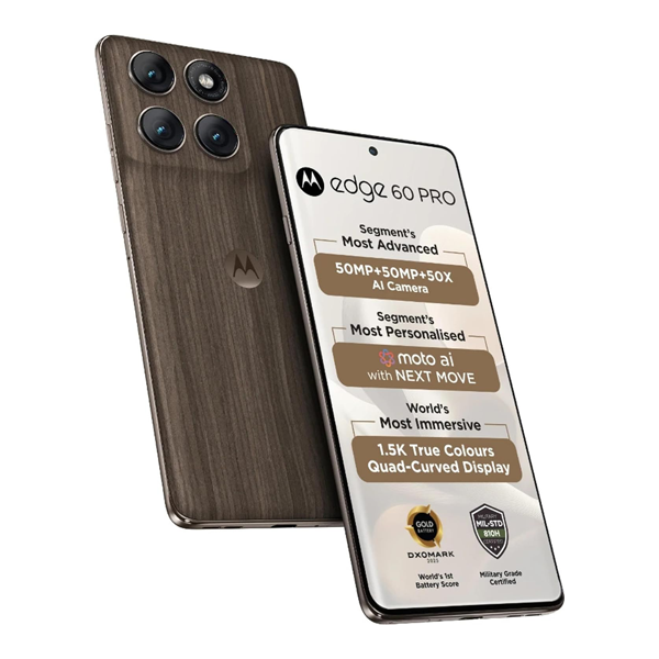 Buy Motorola Edge 60 Pro 8GB 256GB Pantone Walnut Mobile Phone - Vasanth & Co