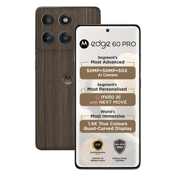 Buy Motorola Edge 60 Pro 8GB 256GB Pantone Walnut Mobile Phone - Vasanth & Co