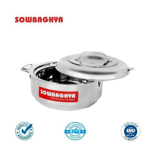 Buy Sowbaghya 1500ml Stainless Steel Hotpot – Vasanth & Co