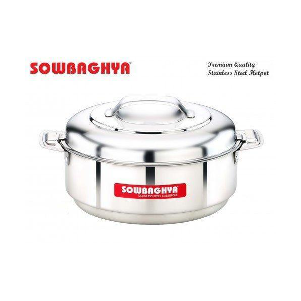 Buy Sowbaghya 3500ml Stainless Steel Hotpot – Vasanth & Co