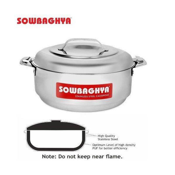 Buy Sowbaghya 5000ml Stainless Steel Hotpot – Vasanth & Co