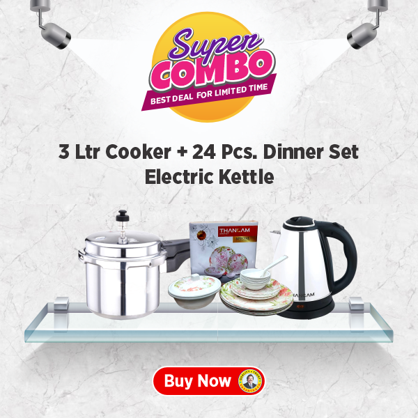 Buy Sowbaghya 3 L Aluminium Pressure Cooker - Vasanth & Co