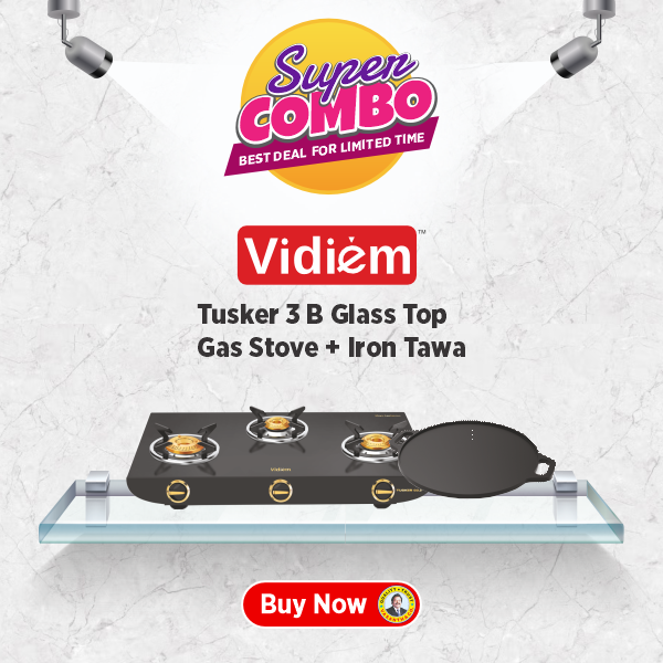 Buy Vidiem Tusker 3B Gas Stove - Vasanth & Co