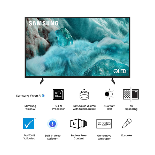 Buy Samsung 65-inch 1.63 m 65Q7F QLED 4K Vision AI Smart TV - Vasanth & Co