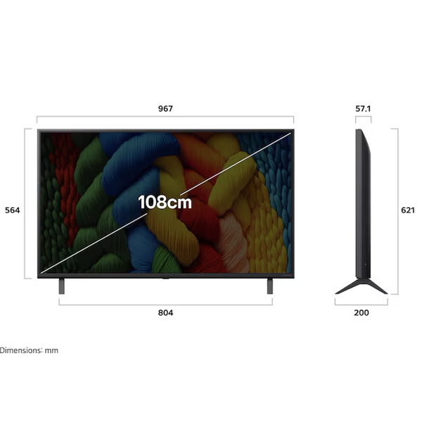 Buy LG 108cm 43 inch 43NANO83A6A Smart TV - Vasanth and Co