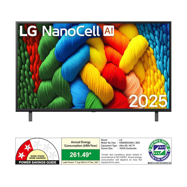 Buy LG 164cm 65 inch 65NANO83A6A Smart TV - Vasanth and Co