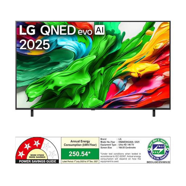 Buy LG 164cm 65 inch 65QNED8GA6A 4K Mini LED Smart TV - Vasanth and Co