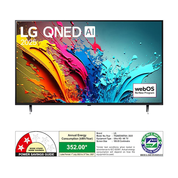 Buy LG 189cm 75 inch 75QNED88T6A QNED AI TV - Vasanth and Co
