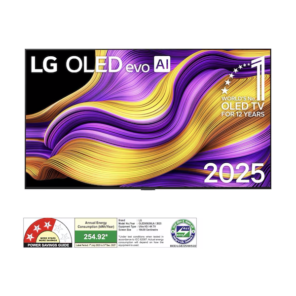 Buy LG 164cm 65 inch OLED65G56LA 4K OLED evo AI TV - Vasanth and Co