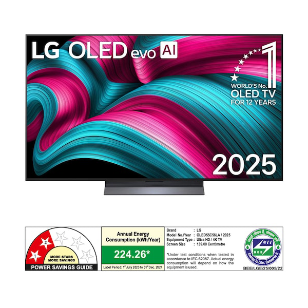 Buy LG 139cm 55 inch OLED55C56LA TV OLED evo TV - Vasanth and Co