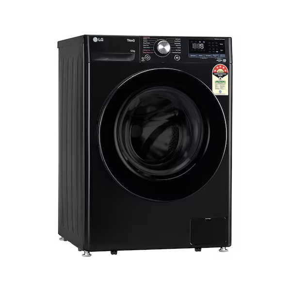 Buy LG 12Kg 5 Star Onyx Black Front Load Washing Machine - Vasanth and Co