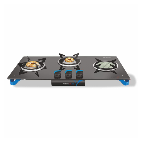 Buy Vidiem 3-Burner GT Air Silver Gas Stove – Vasanth and Co