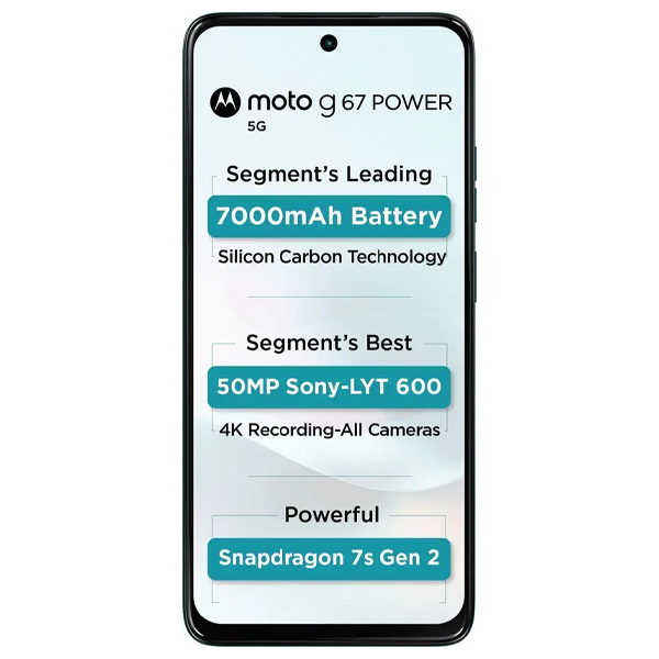 Buy Motorola G67 Power 8GB 128GB Curacao Blue Mobile Phone – Vasanth and Co