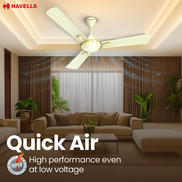 Buy Havells 1200mm QuickAir Bianco Ceiling Fan – Vasanth and Co