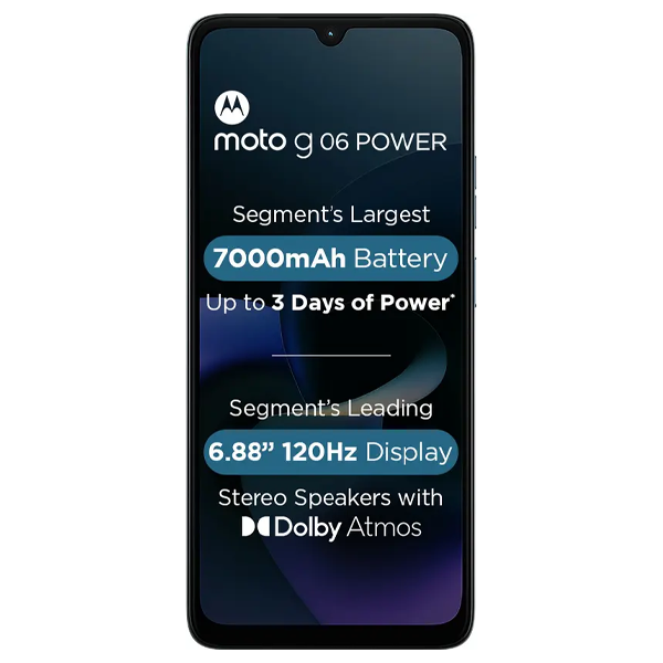 Buy Motorola G06 Power 4GB 64GB Tapestry Mobile Phone – Vasanth and Co