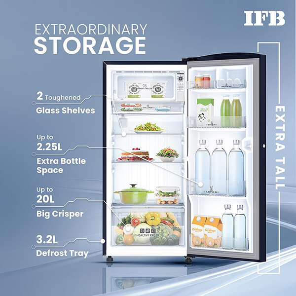 Buy IFB 187 L 2 Star Metal-Cool IFBDC-2132FCS Direct Cool Refrigerator – Vasanth and Co