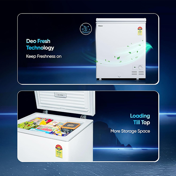 Buy Haier 145 L 5 Star HFC-145SM5 Single door Hard Top Convertible Deep Freezer – Vasanth and Co