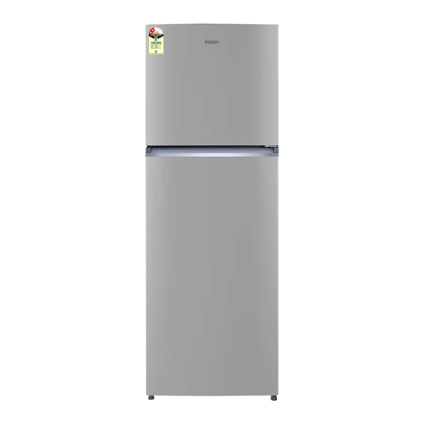 Buy Haier 240L 2 Star HRF-2902IEBS-P Flat Door Brushline Silver Frost Free Double Door Refrigerator – Vasanth and Co