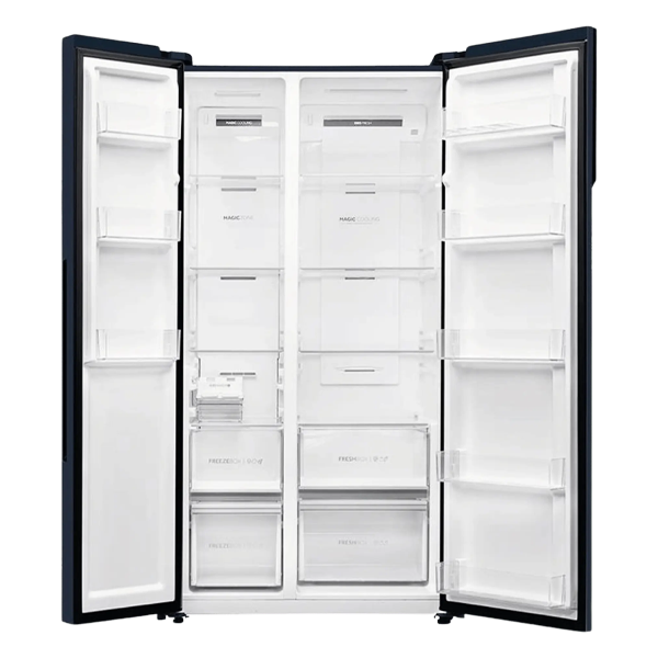 Buy Haier 596L HES-690GK Graphite Black Finish side by side Frost Free Refrigerator – Vasanth and Co