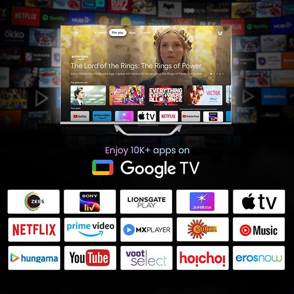Buy Haier 43 inch 108 cm 43S800QT-P QLED Series 4K Smart Google TV – Vasanth and Co