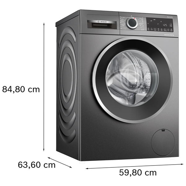 Buy Bosch 10.5/6 kg WNA2E4UCIN Graphite Fully Automatic Front Load Washer Dryer – Vasanth and Co