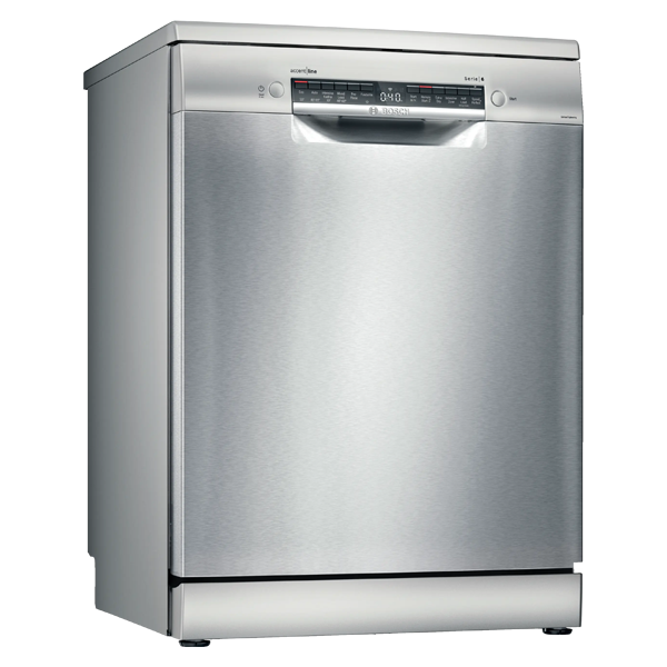 Buy Bosch 60 cm SMS6HVI01I Brushed Steel Anti-Fingerprint Free-standing Dishwasher – Vasanth and Co