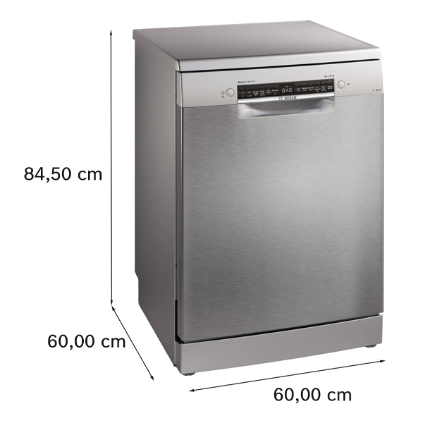 Buy Bosch 60 cm SMS6HMI01I Brushed Steel Anti-Fingerprint Free-standing Dishwasher – Vasanth and Co
