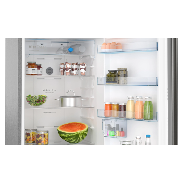 Buy Bosch 368L 3 Star CTC39S03NI Shiney Silver Frost free Double Door Refrigerator – Vasanth and Co