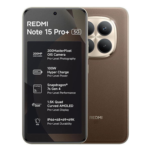 Buy Redmi Note 15 Pro+ 5g 12 Gb + 512 Gb Coffee Mocha Mobile – Vasanth and Co