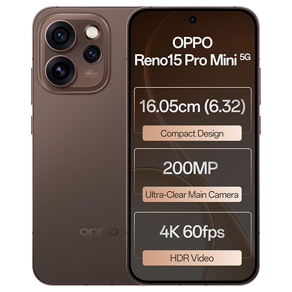 Buy Oppo Reno 15 Pro Mini 5G 12 GB 512 GB Cocoa Brown Mobile – Vasanth and Co