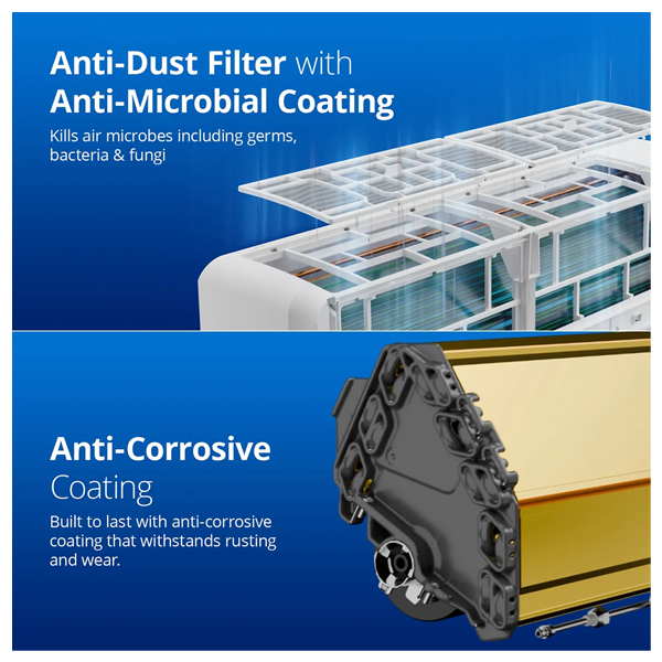 Buy Voltas 1.5 Ton 3 Star 183V Vectra Zenith Gold Inverter Split AC – Vasanth and Co