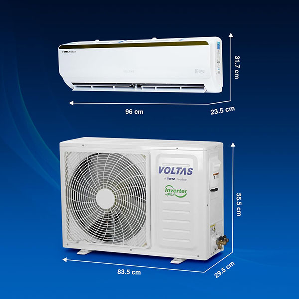Buy Voltas 1.5 ton 3 star 183V Vertis Smart Elite Gold inverter Split AC – Vasanth and Co