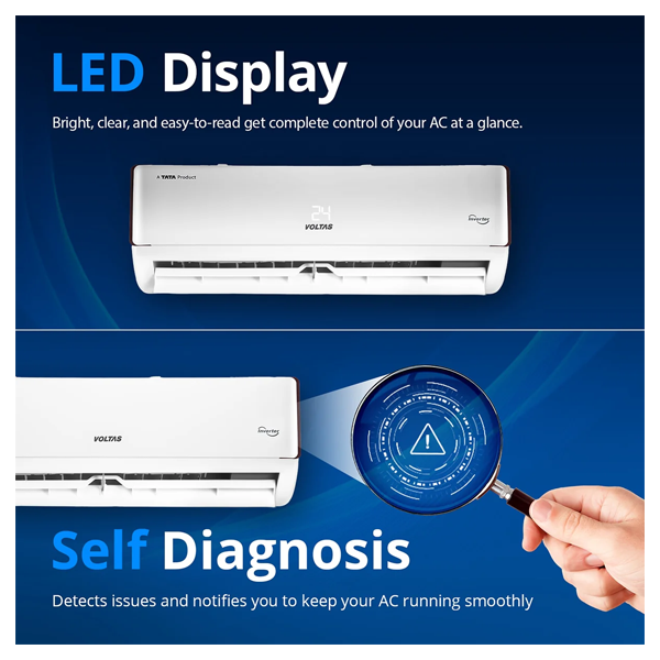 Buy Voltas 1.5 Ton 5 star SAC 185V Vectra Eden Inverter Split Air Conditioner – Vasanth and Co