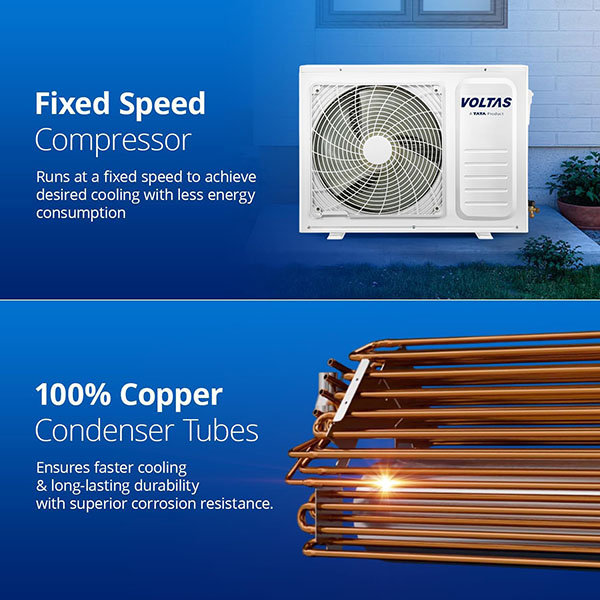 Buy Voltas 1 Ton 3 star SAC 123 Vectra Elegant Split AC – Vasanth and Co