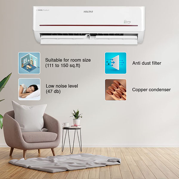 Buy Voltas 1.5 Ton 3 star SAC 183 Vectra Prism Fixed Speed Split AC – Vasanth and Co