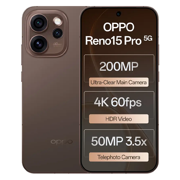 Buy Oppo Reno 15 Pro Mini 5G 12GB RAM 512GB Storage Cocoa Brown Mobile Phone – Vasanth and Co