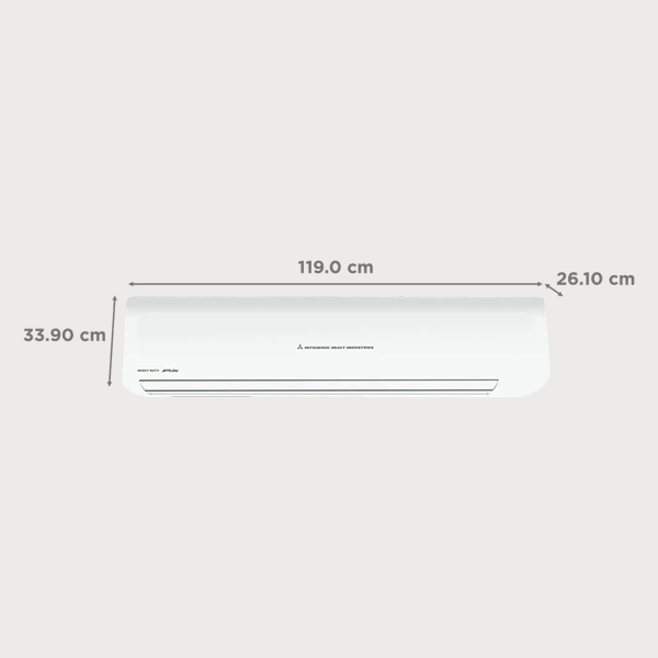 Buy Mitsubishi 1.95 Ton 2 Star SRK24CW-S6 ?White Fixed Speed Split Air Conditioner – Vasanth and Co