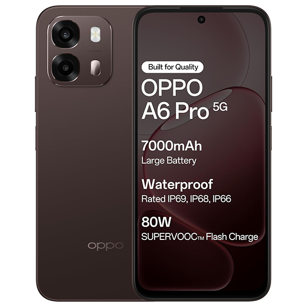 Buy Oppo A6 Pro 5G 8 GB RAM 128 GB Cappuccino Brown Mobile Phone – Vasanth and Co