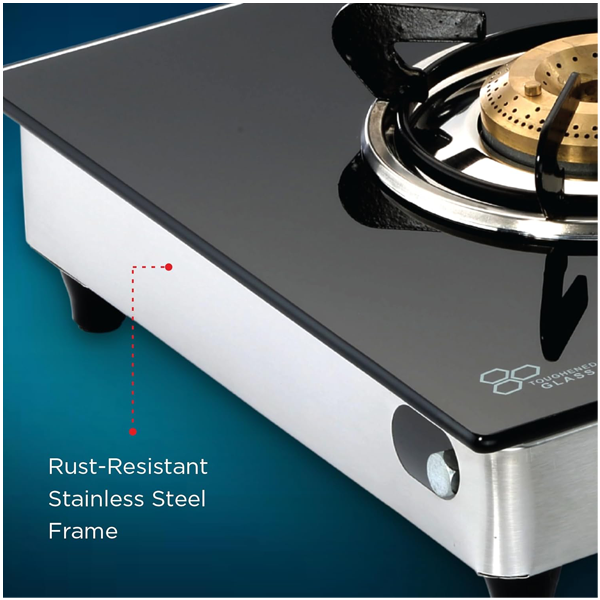 Buy Butterfly Radiant 3 B Jumbo  Glass Top Gas Stove - Vasanth & Co 